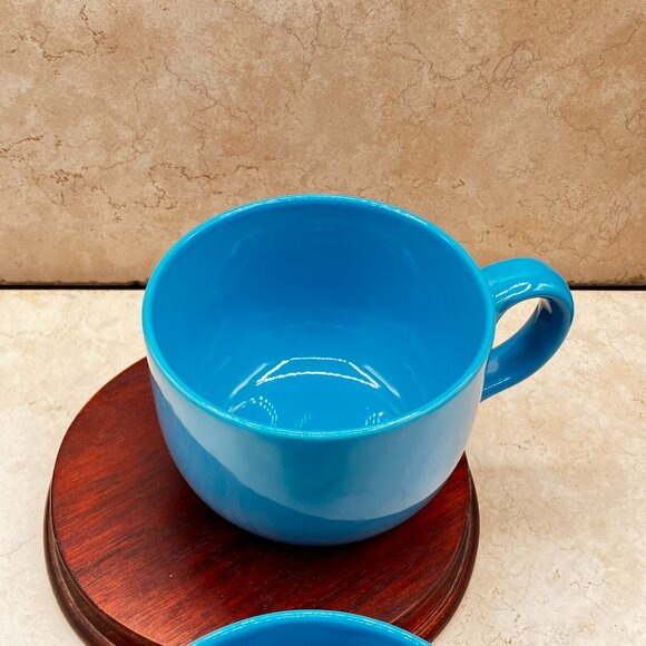 Set of 2 Santa Anita Large Soup Cups Mexico Stoneware 20 Fl Oz - Picture 6 of 11